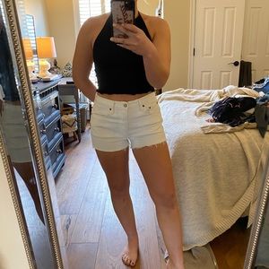 Levi’s White 501 Denim Shorts